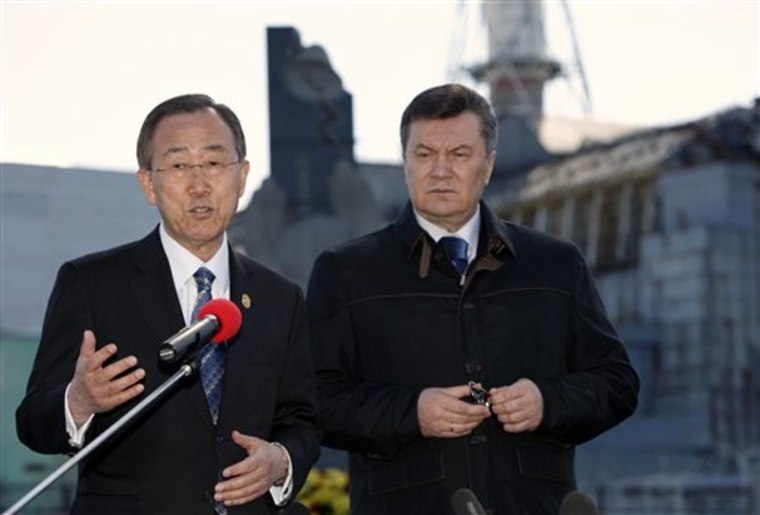 Ban Ki-moon, Viktor Yanukovych
